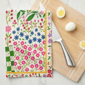 Mooie Ditsy Bloem Theedoek. Theedoek (Quarter Fold)