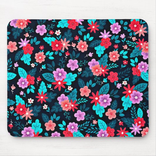 Mooie Ditsy Bloemen Achtergrond-56676 Muismat (Voorkant)