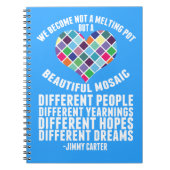 Mooie Diversiteit Quote Pro Immigratie Notitieboek (Voorkant)