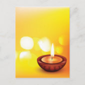 Mooie diwali diya illustratie briefkaart (Voorkant)