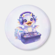 Mooie DJ Dragon Ronde Magneet-Cruise Deur Magneet