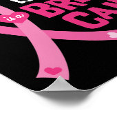 Mooie dochter borstkanker overlevende moeder vader poster (Hoek)