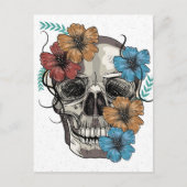 Mooie, dode Mexicaanse vrouwenkop Skull Briefkaart (Voorkant)