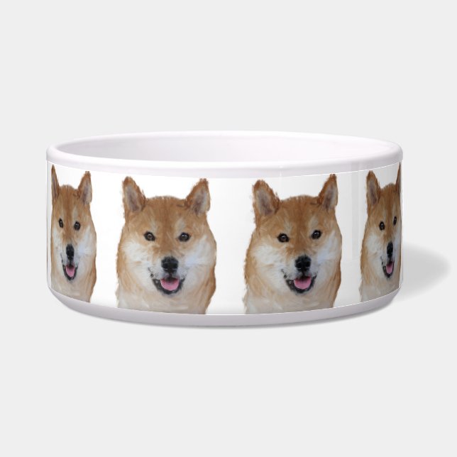Mooie Dog Bowl - Shiba Inu Voerbakje (Voorkant)