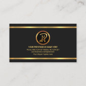 Mooie Dog Striking Gold Stripes Pet Sitting Visitekaartje (Achterkant)