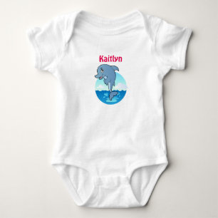 Mooie dolfijn baby trui rompertje romper
