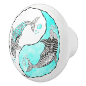 Mooie Dolfijn Deurknop - Keramisch Keramische Knop (Rechts)