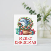 Mooie Dolfijn Kerstkaart (Staand voorkant)