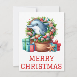 Mooie Dolfijn Kerstkaart