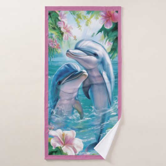 Mooie Dolfijn Strandhanddoek Badhanddoek (Badhanddoek)