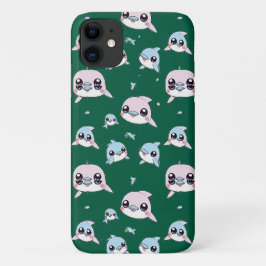 Mooie dolfijnen - Modern digitaal patroon ontwerp Case-Mate iPhone Case