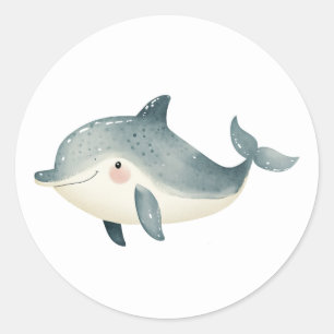 Mooie Dolfijnstickers Ronde Sticker