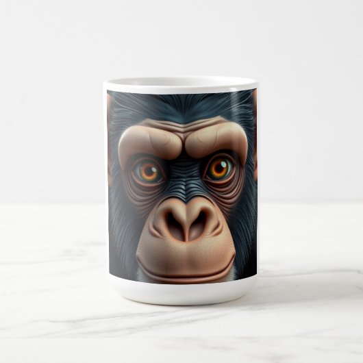 Mooie Dolle Grappige Chimpansee Koffiemok (Center)