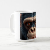 Mooie Dolle Grappige Chimpansee Koffiemok (Voorkant links)