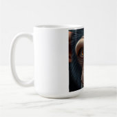 Mooie Dolle Grappige Chimpansee Koffiemok (Links)
