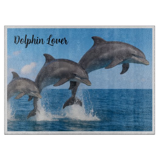 Mooie Dolphin Lover Gepersonaliseerde Snijplank (Voorkant)