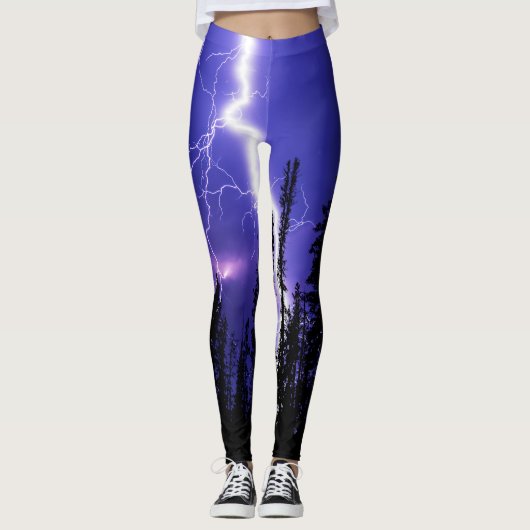 mooie donder boven het bos leggings (Voorkant)