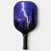 Mooie donder over het bos pickleball paddle (Achterkant)