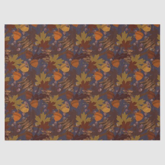 Mooie, donkere bladeren van de rode tinten tissuepapier (Voorkant)