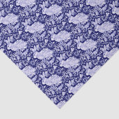 Mooie Donkere Blauw en witte konijn Dedham Delft Tissuepapier (Detail)