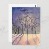 Mooie donkere Briefkaart (Voorkant / Achterkant)