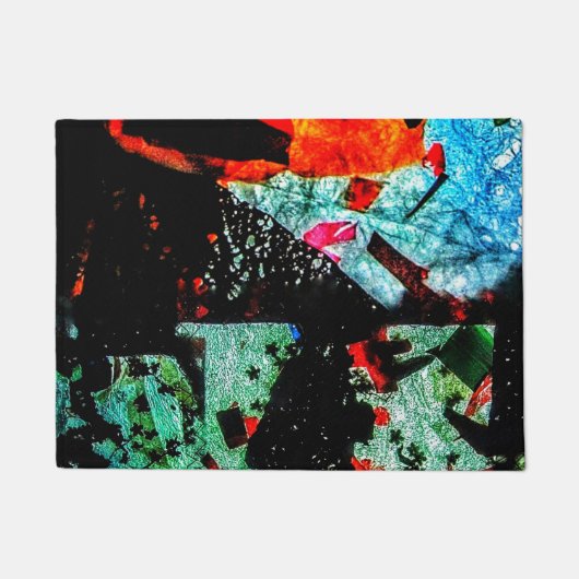 Mooie donkere deurmatten, Common zwart abstract Deurmat (Voorkant)