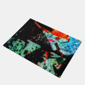 Mooie donkere deurmatten, Common zwart abstract Deurmat (Schuin)