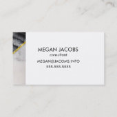 Mooie donkere en lichte marmer- en Gold-accessoire Visitekaartje (Achterkant)