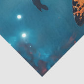 Mooie donkere heks tissuepapier (Detail)