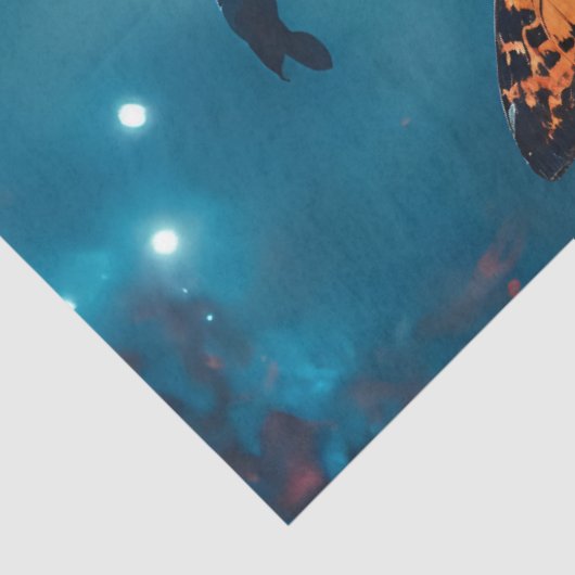 Mooie donkere heks tissuepapier (Detail)