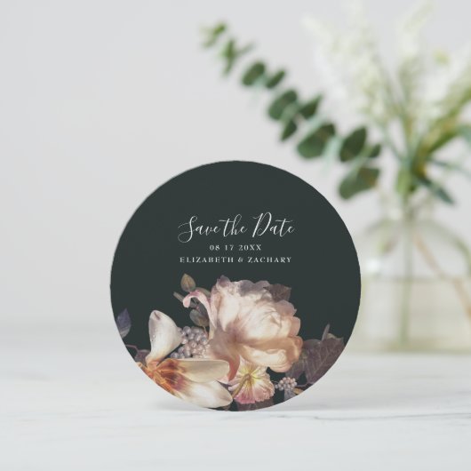 Mooie donkergroene smaragd antiek  Foto Save The Date (Staand voorkant)