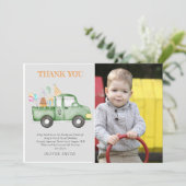 Mooie donkergroene verjaardagsfeestje voor elke le bedankkaart (Staand voorkant)