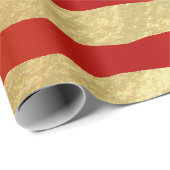 Mooie, donkerrode en gouden oliestapels cadeaupapier (Rol Hoek)
