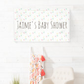 Mooie Donut Spikkels Baby Shower Spandoek (Insitu)
