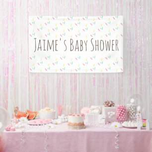 Mooie Donut Spikkels Baby Shower Spandoek