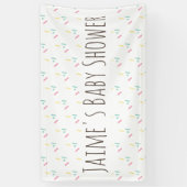 Mooie Donut Spikkels Baby Shower Spandoek (Verticaal)
