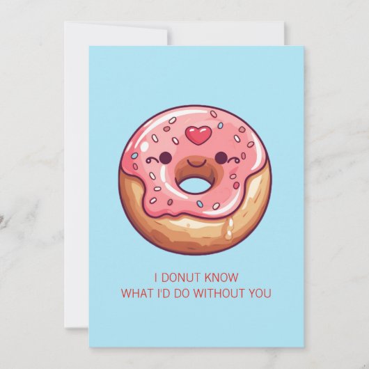 Mooie Donuts Valentijnskaart voor Kinderen Feestdagenkaart (Voorkant)