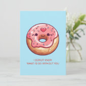 Mooie Donuts Valentijnskaart voor Kinderen Feestdagenkaart (Staand voorkant)