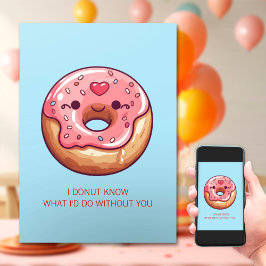 Mooie Donuts Valentijnskaart voor Kinderen Feestdagenkaart