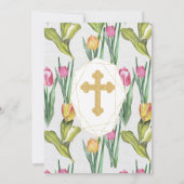 Mooie Doop Bloemen Kaart (Achterkant)