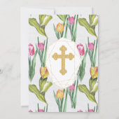 Mooie Doop Bloemen Kaart (Achterkant)