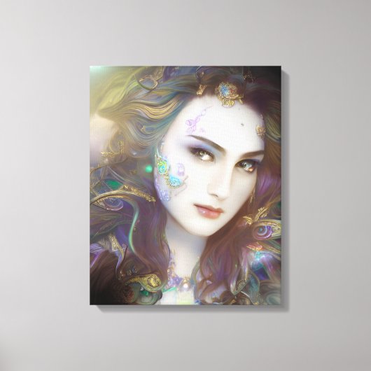 Mooie, door AI gegenereerde kunst Canvas Afdruk (Voorkant)