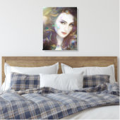 Mooie, door AI gegenereerde kunst Canvas Afdruk (Insitu (Slaapkamer))
