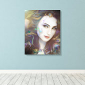 Mooie, door AI gegenereerde kunst Canvas Afdruk (Insitu (Houten vloer))