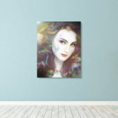 Mooie, door AI gegenereerde kunst Canvas Afdruk (Insitu (Houten vloer))