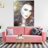 Mooie, door AI gegenereerde kunst Canvas Afdruk (Insitu (Woonkamer))