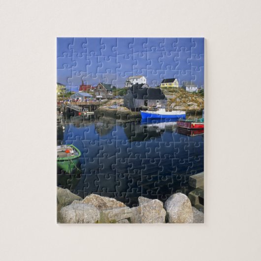Mooie dorp Peggy's Cove met haven Legpuzzel (Verticaal)