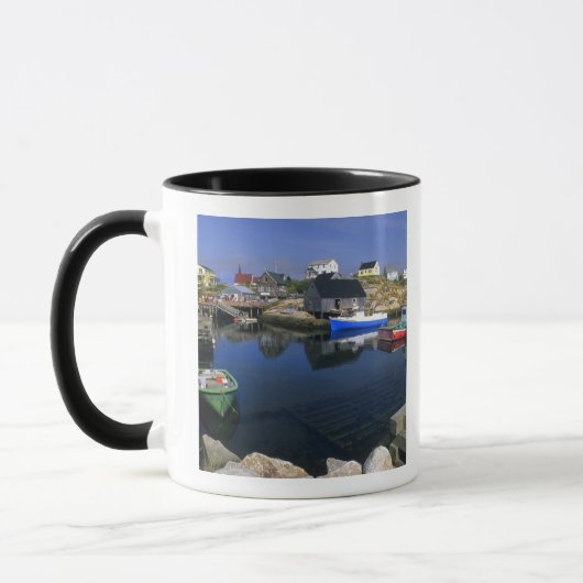 Mooie dorp Peggy's Cove met haven Mok (Links)