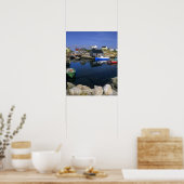 Mooie dorp Peggy's Cove met haven Poster (Keuken)