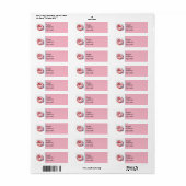 Mooie doughnut winkel Bakkerij Etiket (Full Sheet)